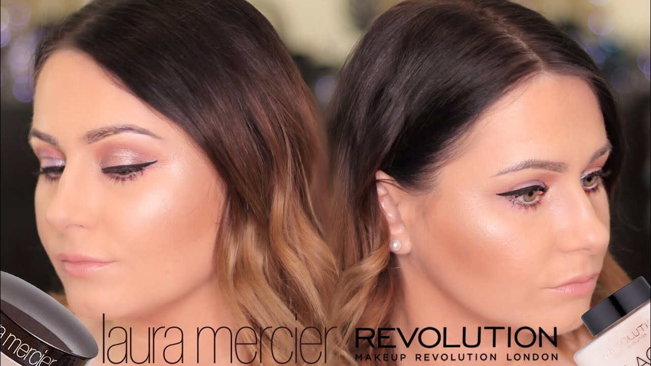 Laura Mercier Translucent vs Makeup Revolution Lace Setting Powder Comparison
