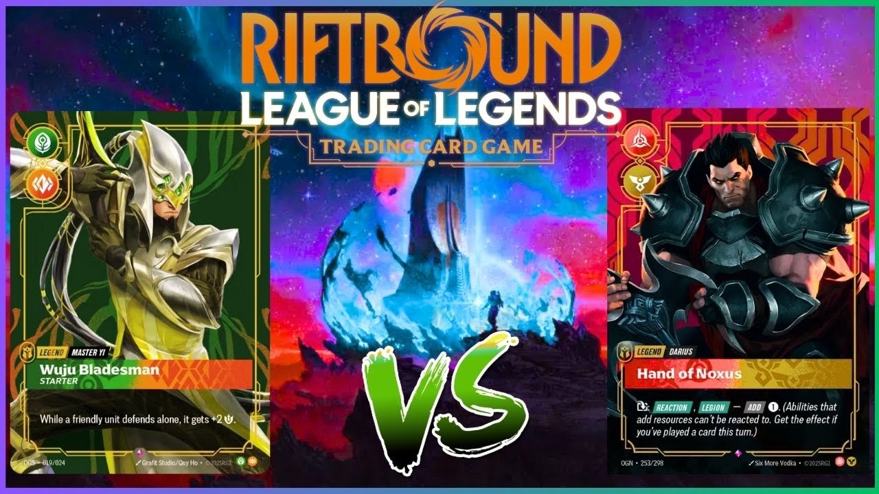 МАСТЕР ЙИ против ДАРИУСА | RIFTBOUND: LEAGUE OF LEGENDS TCG | ГЕЙМПЛЕЙ | НАБОР &laquo;ORIGINS&raquo; | НАБОР ...