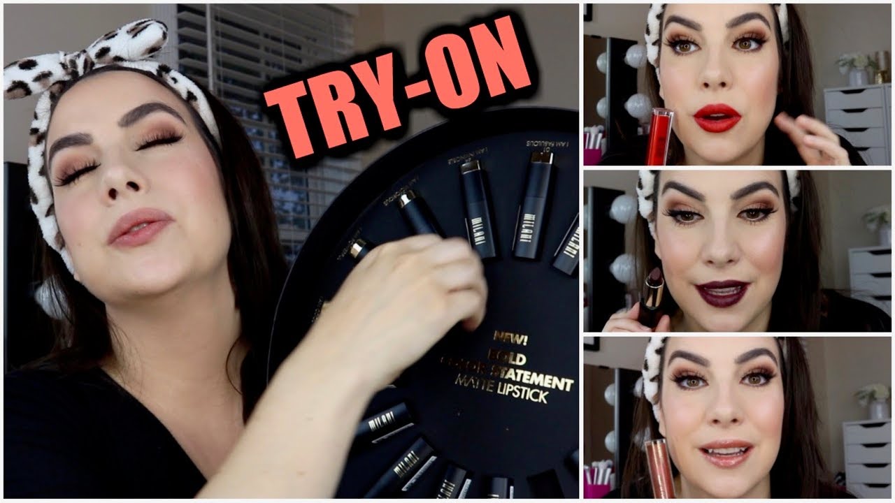 SURPRISE LIP COLOR TRY-ON | Milani Lipsticks, Glosses & More