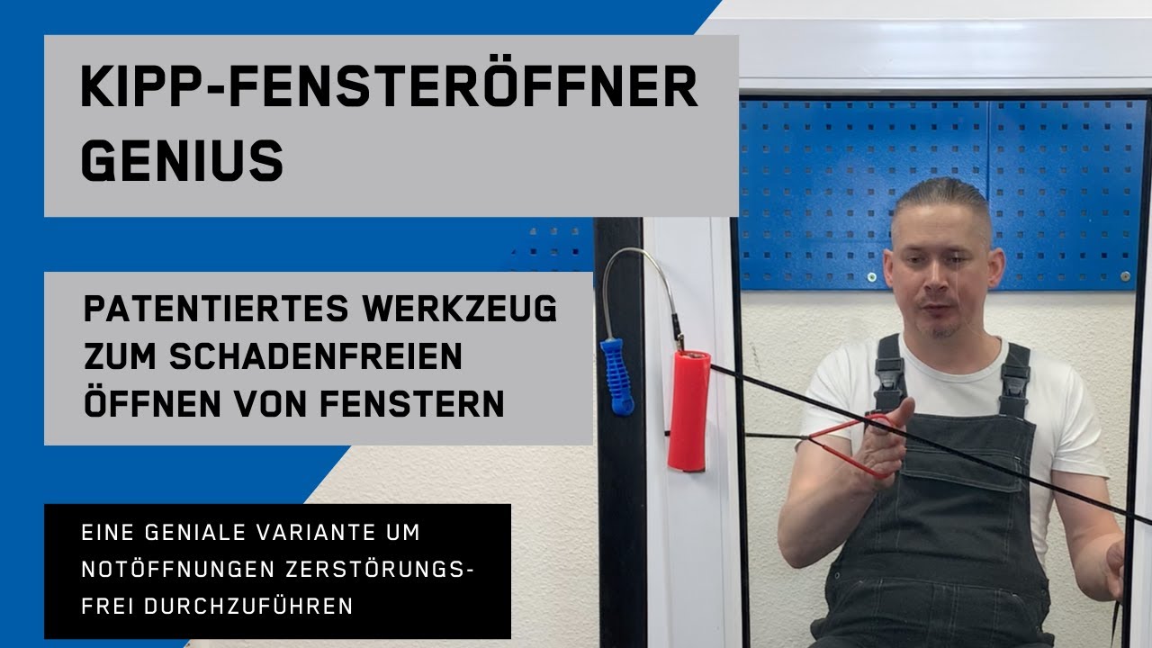 Ausgesperrt? Gekipptes Fenster/Balkon/Glastür in Sekunden öffnen | Werkzeug | Anleitung | Notöffnung