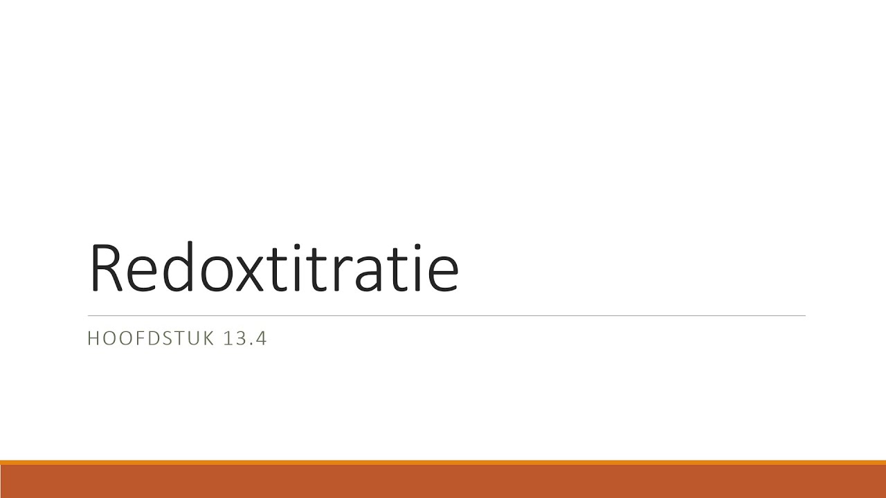 Redoxtitratie
