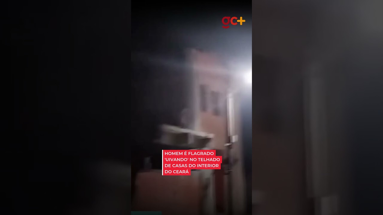 HOMEM &Eacute; FLAGRADO 'UIVANDO' no telhado de casas do interior do Cear&aacute;