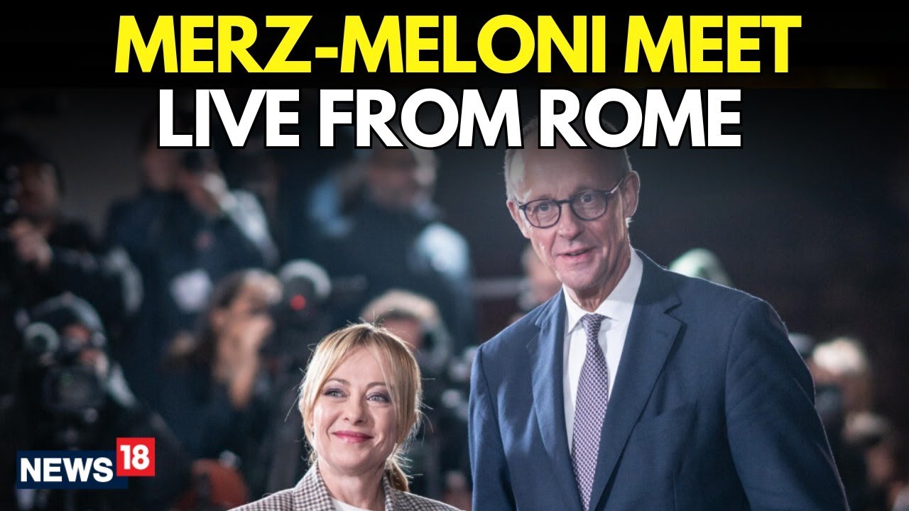 LIVE | MERZ–MELONI Meeting LIVE from Rome | Germany–Italy Talks on Europe & Global Issues | N18G