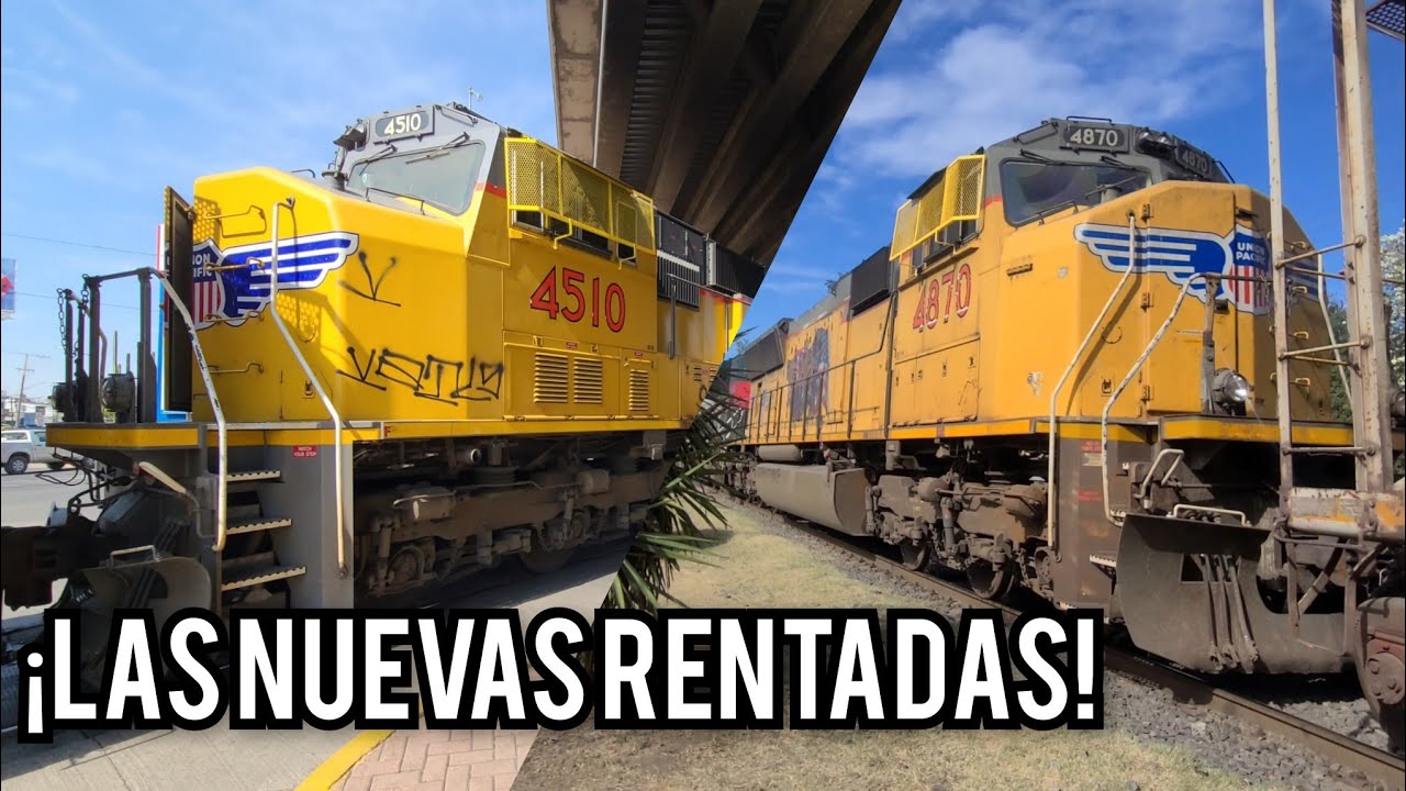 ¡ESTAS SON LAS NUEVAS LOCOMOTORAS RENTADAS PARA FERROMEX EN MÉXICO! UNION PACIFIC SD70M!!