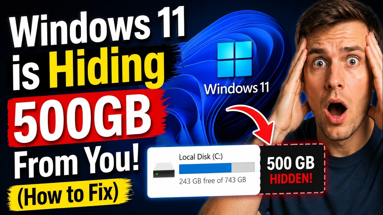 Windows 11 is Hiding 500GB From You! (How to Fix)