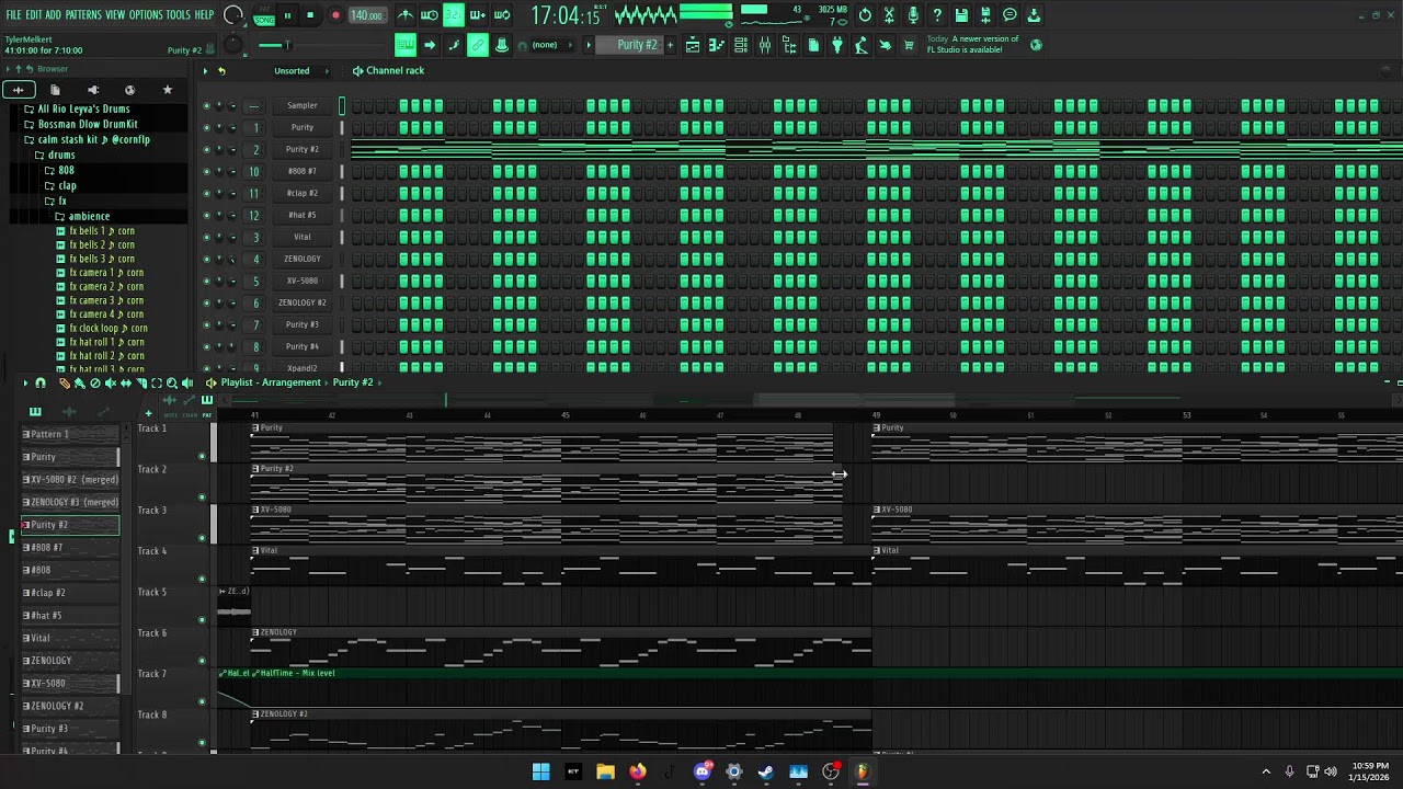 live making beats (fl studio)