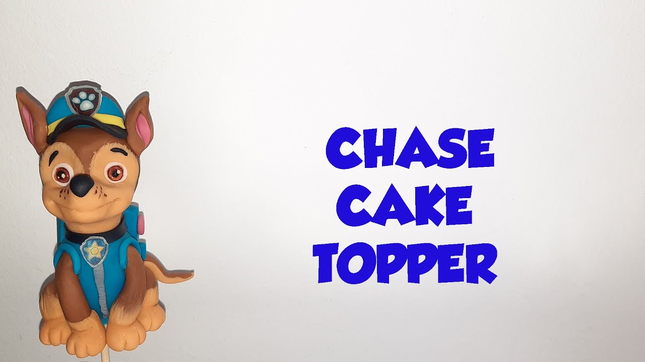 How to Make Fonsant Chase Paw Patrol Cake Topper Video Tutorial