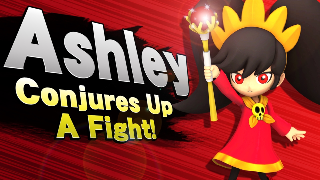 Ashley joins the battle! (SSB4 Mod) (Wi-fi Safe Skin + Expressions)