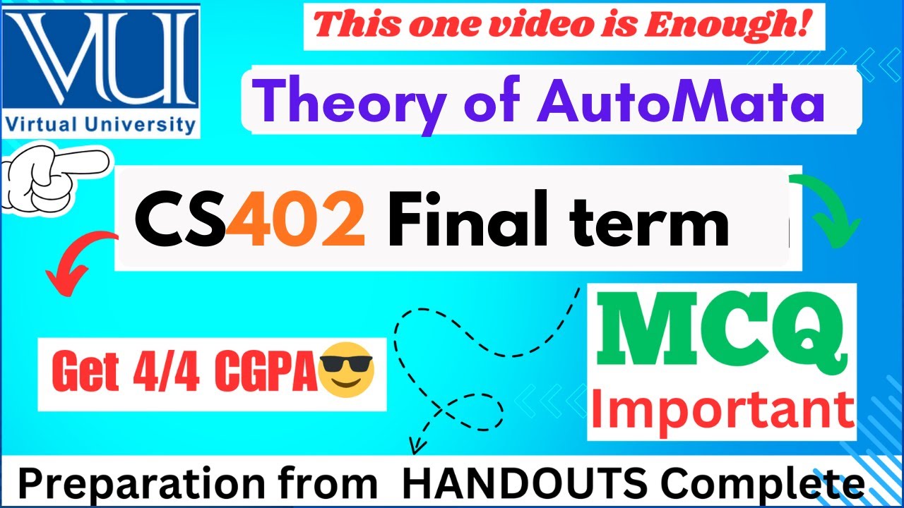CS402 Final Term Preparation most REPEATED MCQ || cs402 finalterm preparation ✅