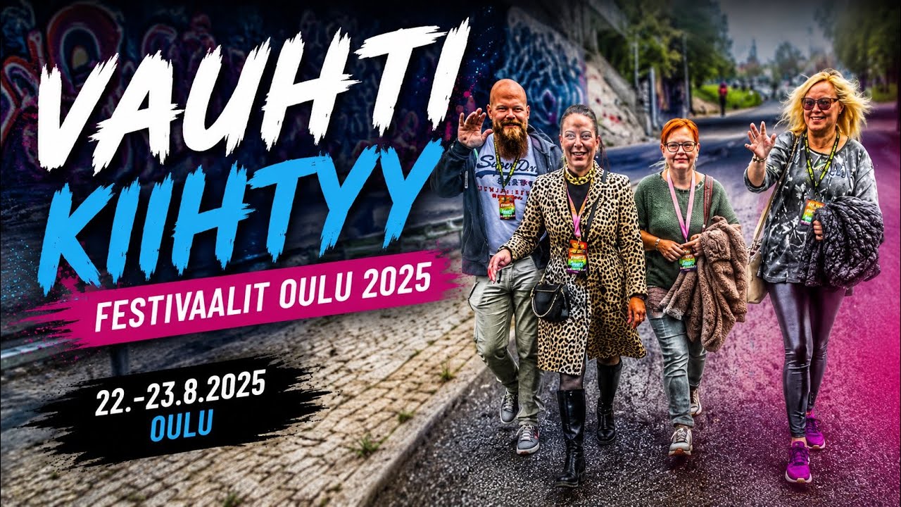Vauhti kiihtyy Festivaalit 22-23.8.2025, Oulu.