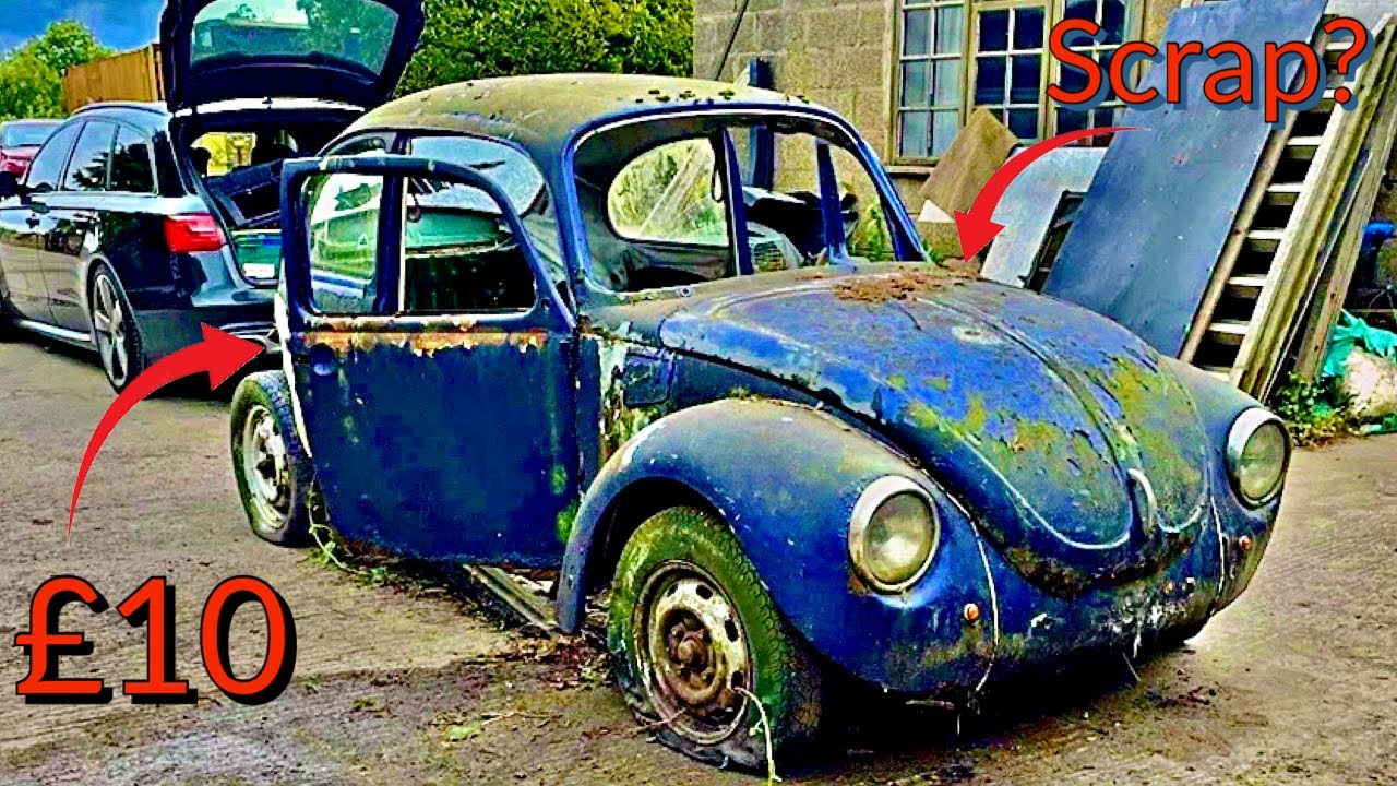 Buying the Worlds Cheapest Classic VW Beetle 1303 What is left of the Rare Abandoned Scrap Bug?