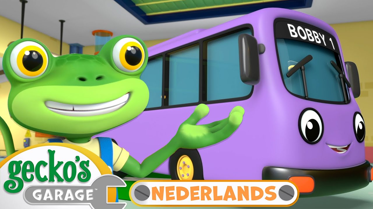 Bobby de Bus wordt elektrisch | Gecko's Garage Nederlands | Vrachtwagen Cartoons Voor Kinderen