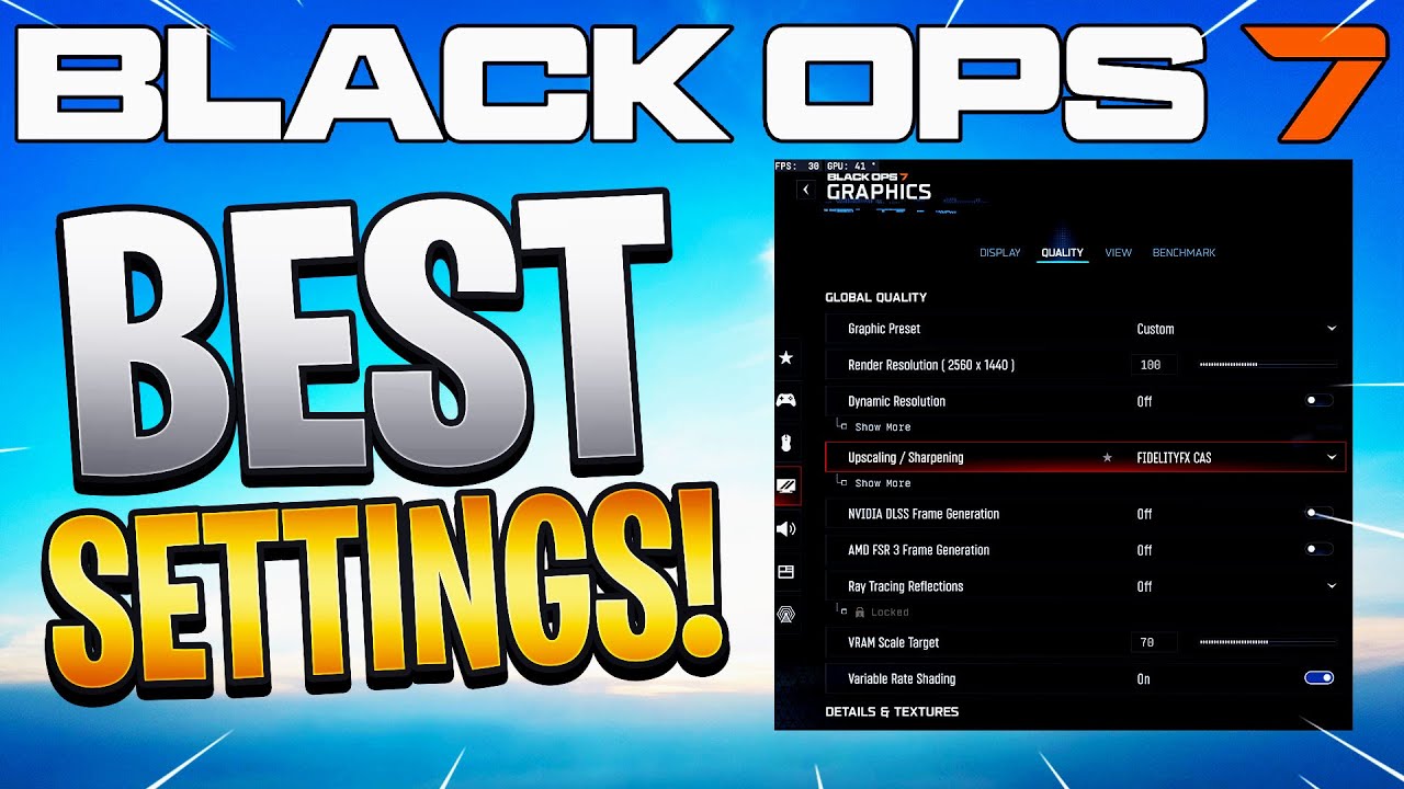 BEST BLACK OPS 7 SETTINGS FOR PC AND CONTROLLER! MAX FPS/PERFORMANCE (Best Graphics Settings BO7)