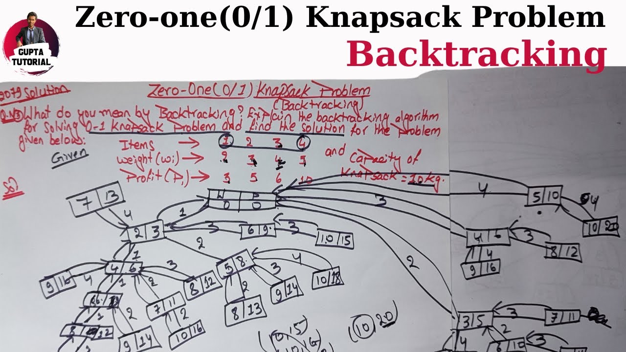 Zero-one(0/1) Knapsack Problem | Backtracking | 2079 Solution |