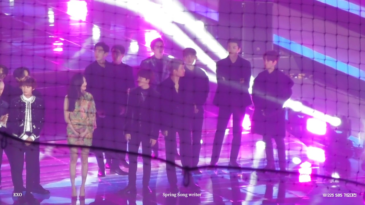 181225 SBS 가요대전 EXO - Opning (Full focus)