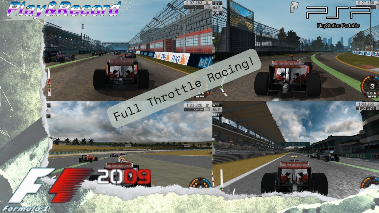 F1 2009 (Playstation Portable) Gameplay Non Commentary