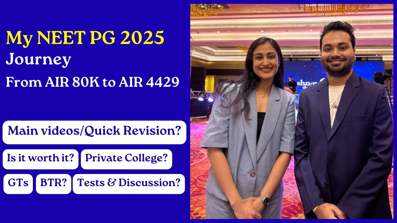 How I Improved from Rank 80,000 to 4,429 in NEET PG | My Exact Strategy. Dr Debaditya