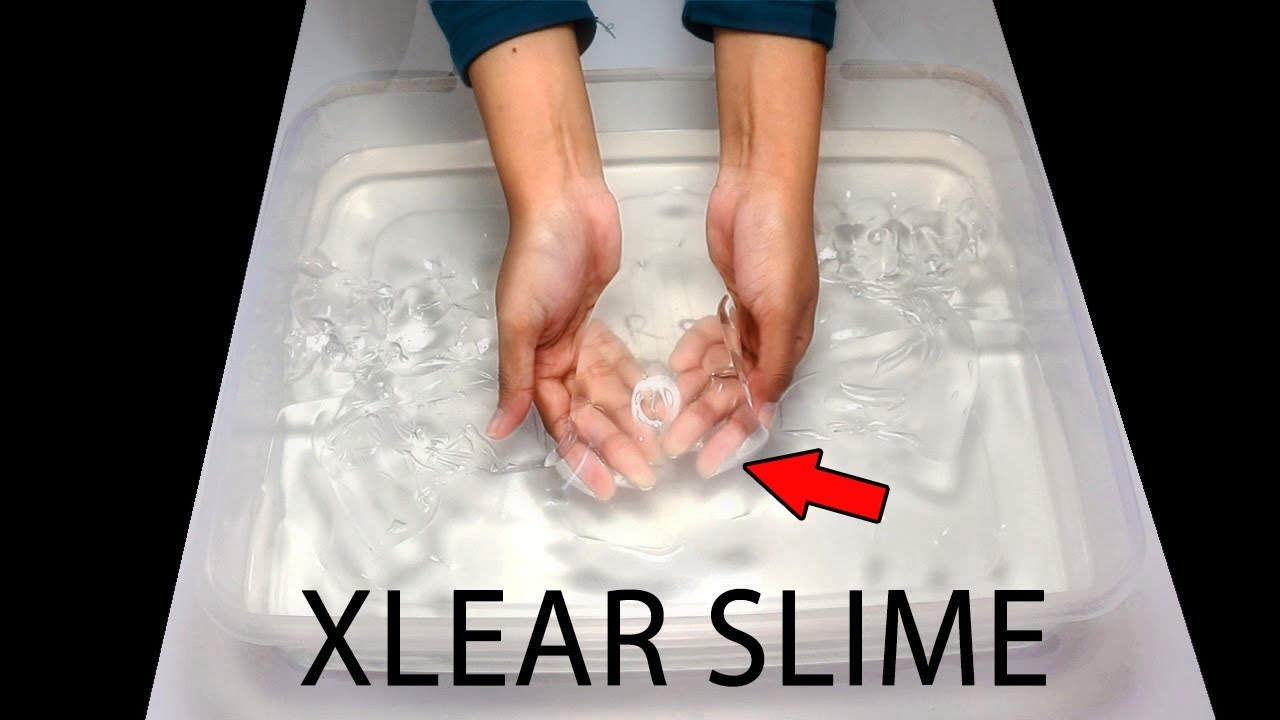 Giant Clear Slime &hearts;️ How To Make Slime