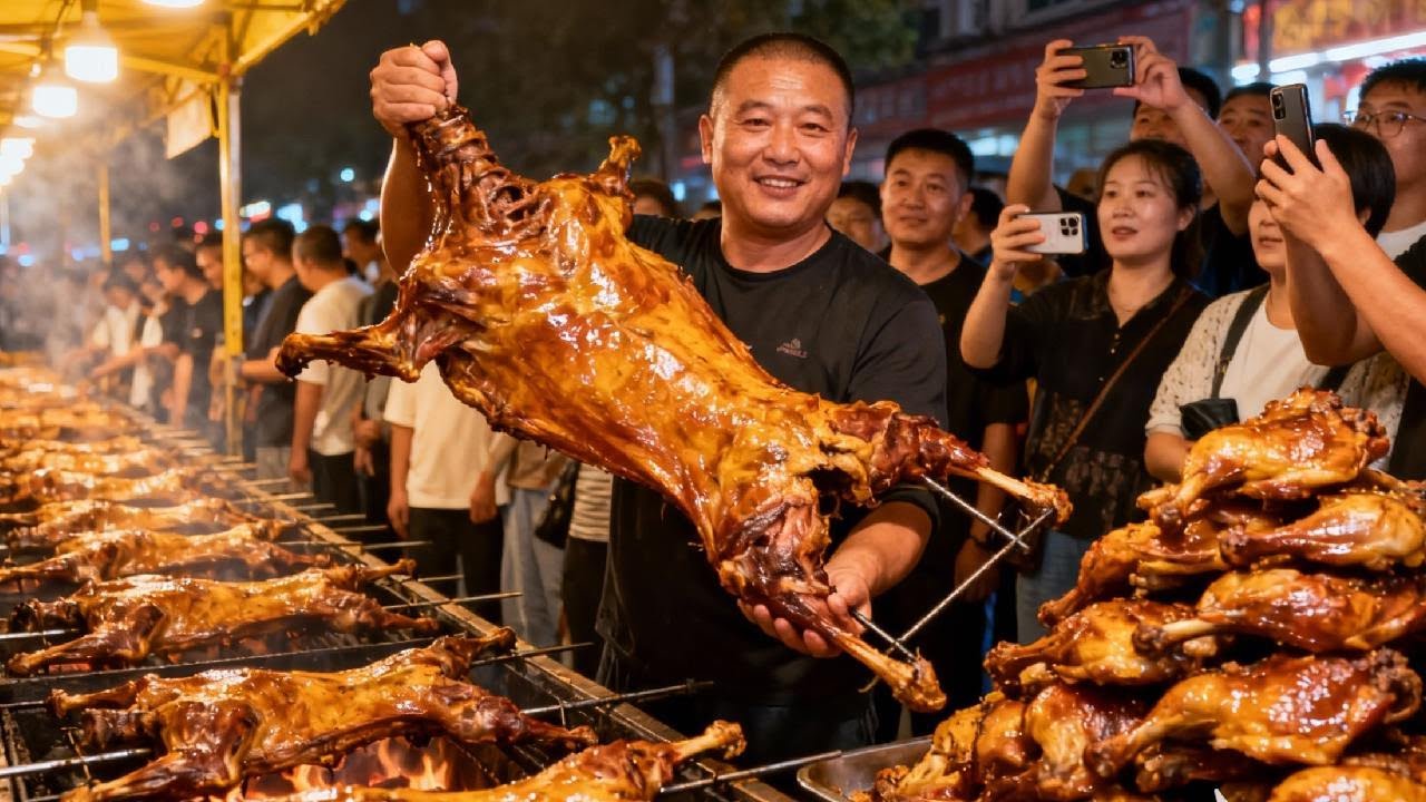 山东大哥包30亩山头烤全羊，1280元一只，自称做法独特无人比【好食勇哥】