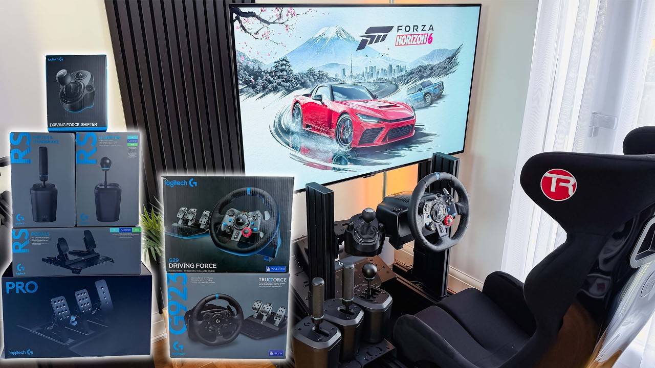Игра Forza Horizon 6 с рулем Logitech G29/G923: работает ли это?! + ЛУЧШИЕ НАСТРОЙКИ РУЛЯ