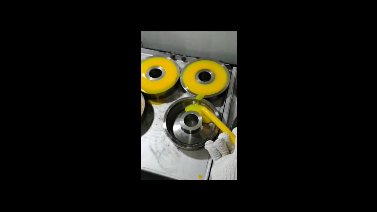 Polyurethane PU elastomer wheels & rollers casting