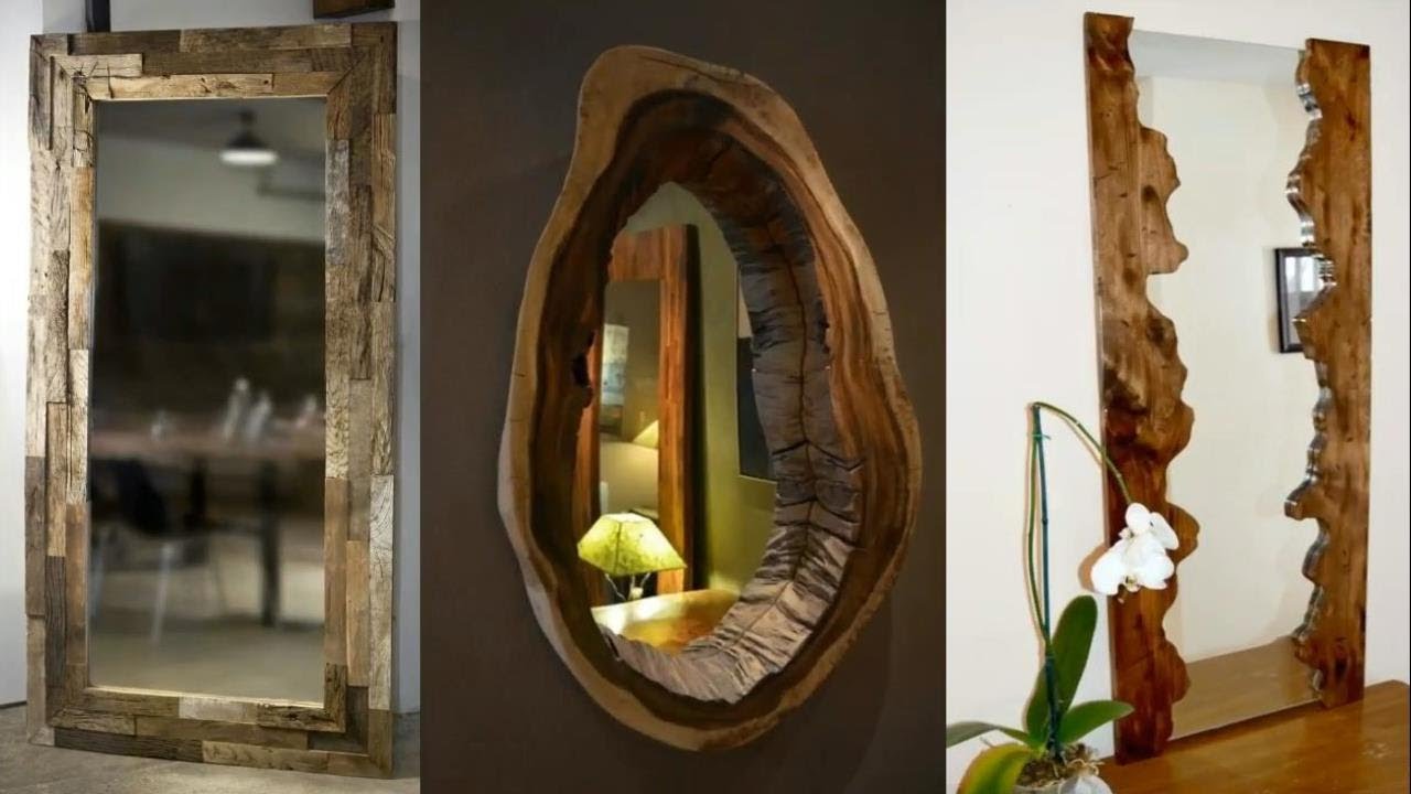 60+ Wooden Mirror Frame Home Decor Ideas