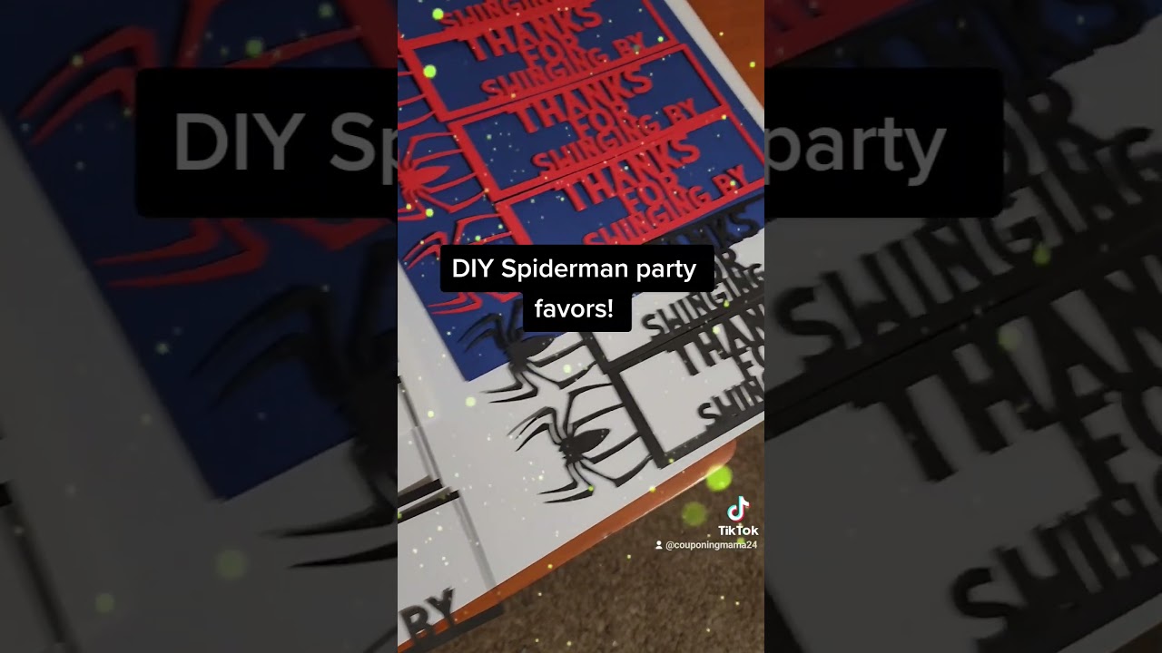 #diy #party #favors #spiderman #birthday #cricut