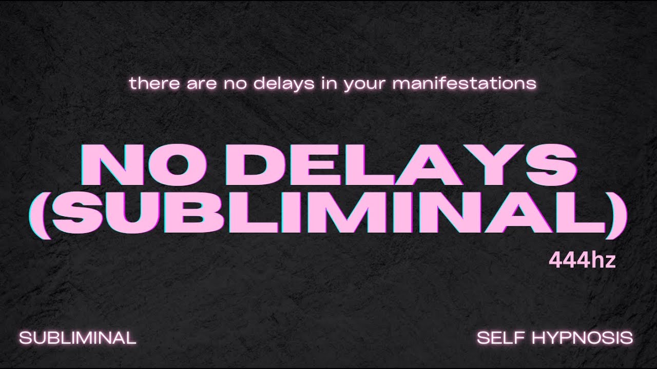 NO DELAYS (SUBLIMINAL) - Program Your Mind To ALWAYS Have INSTANT MANIFESTATION [EXTREMELY POWERFUL]