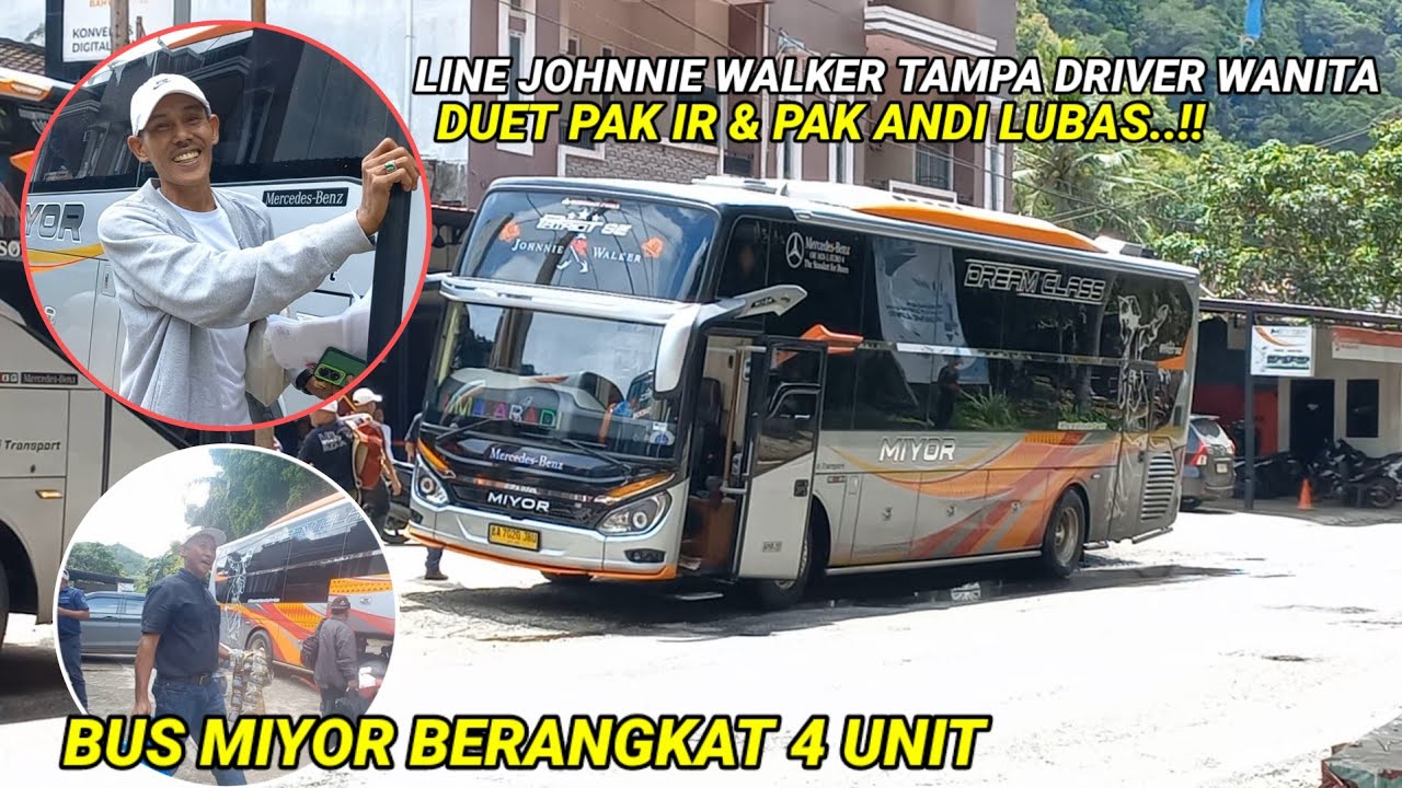 BUS MIYOR JHONNIE WALKER TANPA DRIVER WANITA KAK SILVIA CHANCANT