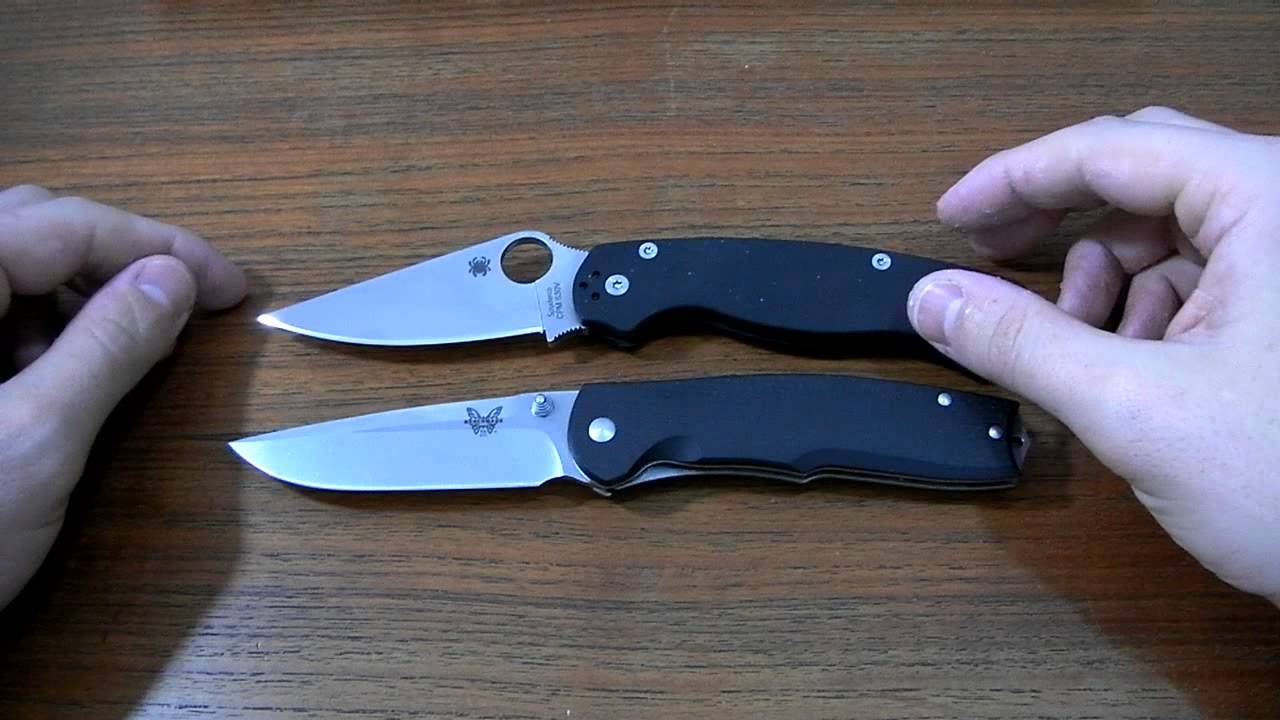 Сравнение Spyderco Paramilitary 2 vs. Benchmade Torrent