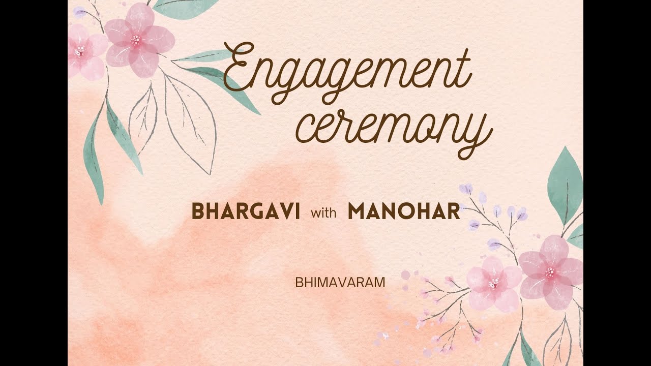 ENGAGEMENT CEREMONY  ||  BHARGAVI with  MANOHAR || 08-02-25 || BHIMAVARAM  ||