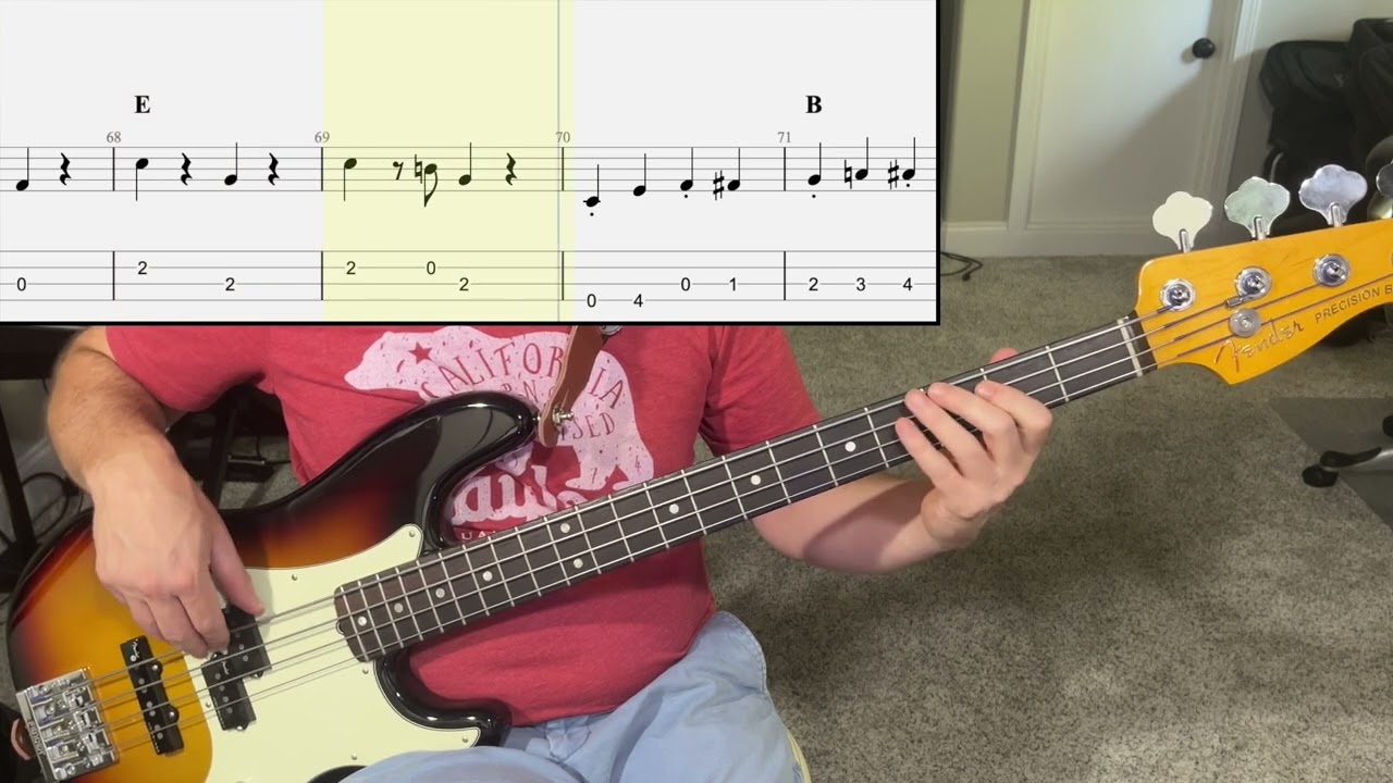 I'm Just an Old Chunk of Coal - John Anderson | Bass Guitar Cover (With Tab)