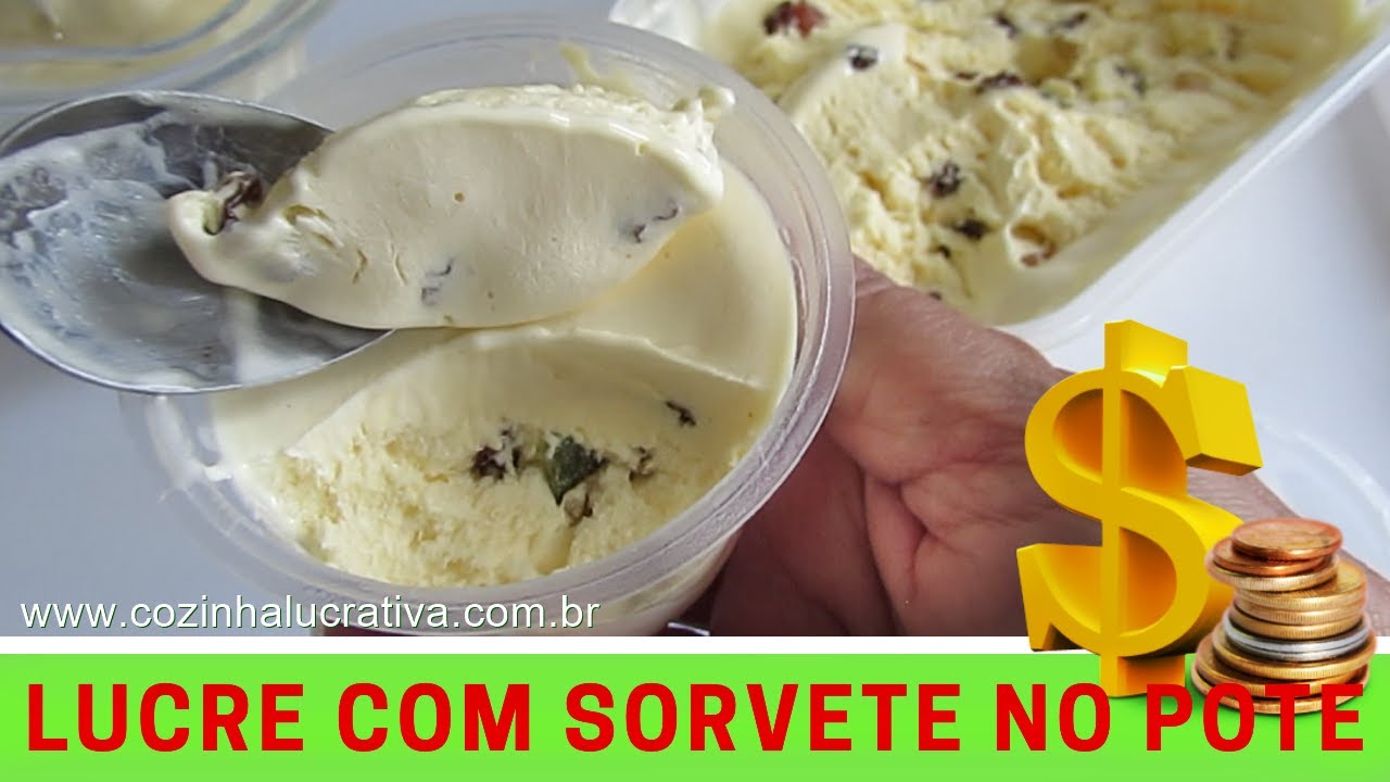 FATURE ALTO! SORVETE SUPER CREMOSO RENDE MUITO!