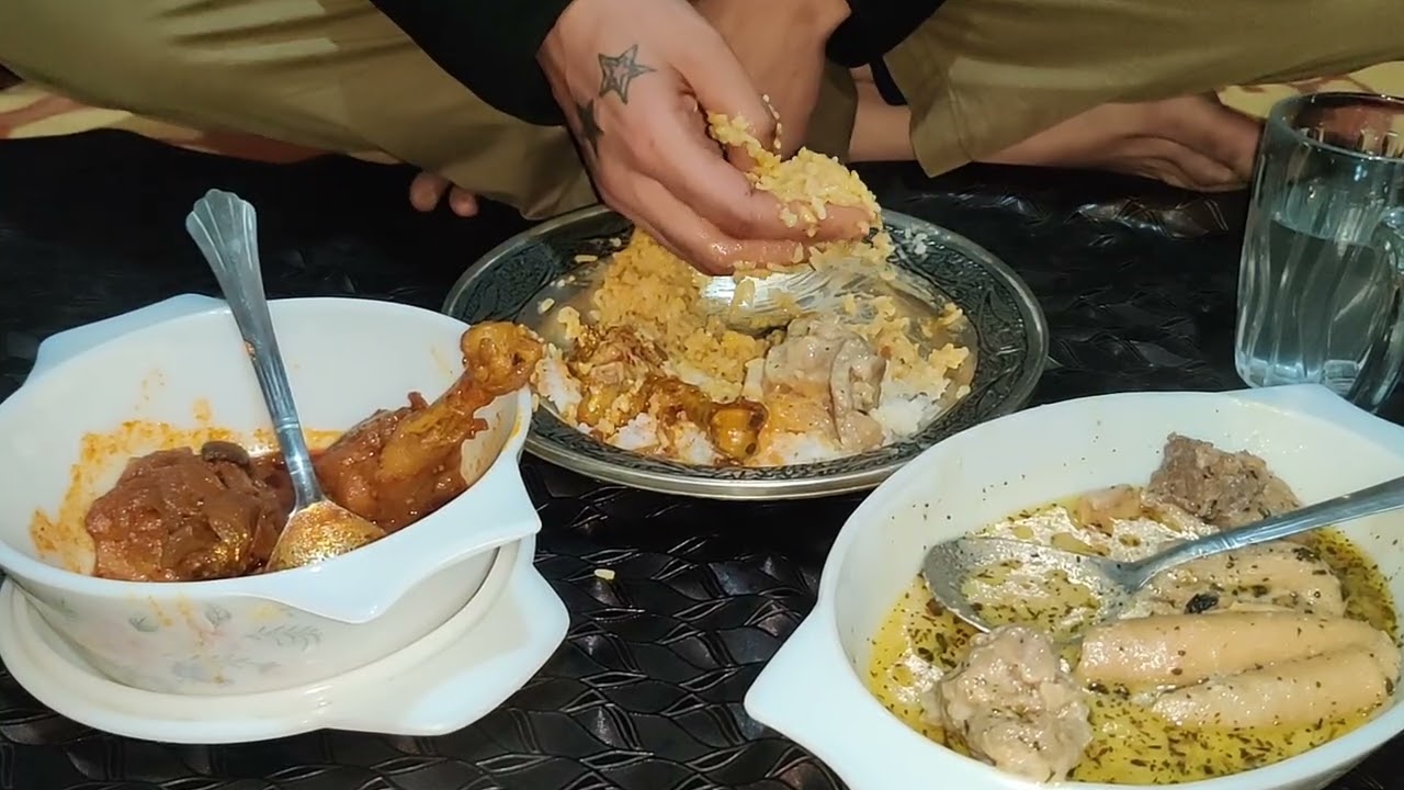 Kashmiri style delicious matton with yakhni and chicken leg piece iii