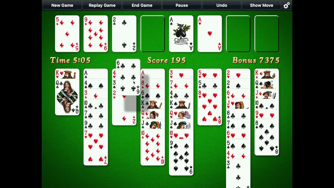Solitaire City (Mac Version) - FreeCell Longplay - Mode: Hard