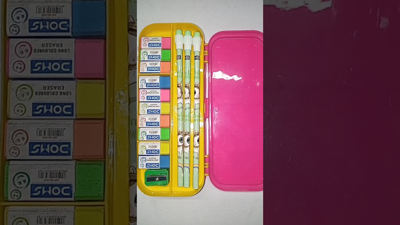 stationery#new pink stationery#asmr#asmr stationery#20s pencil stationery case#school supplies#short