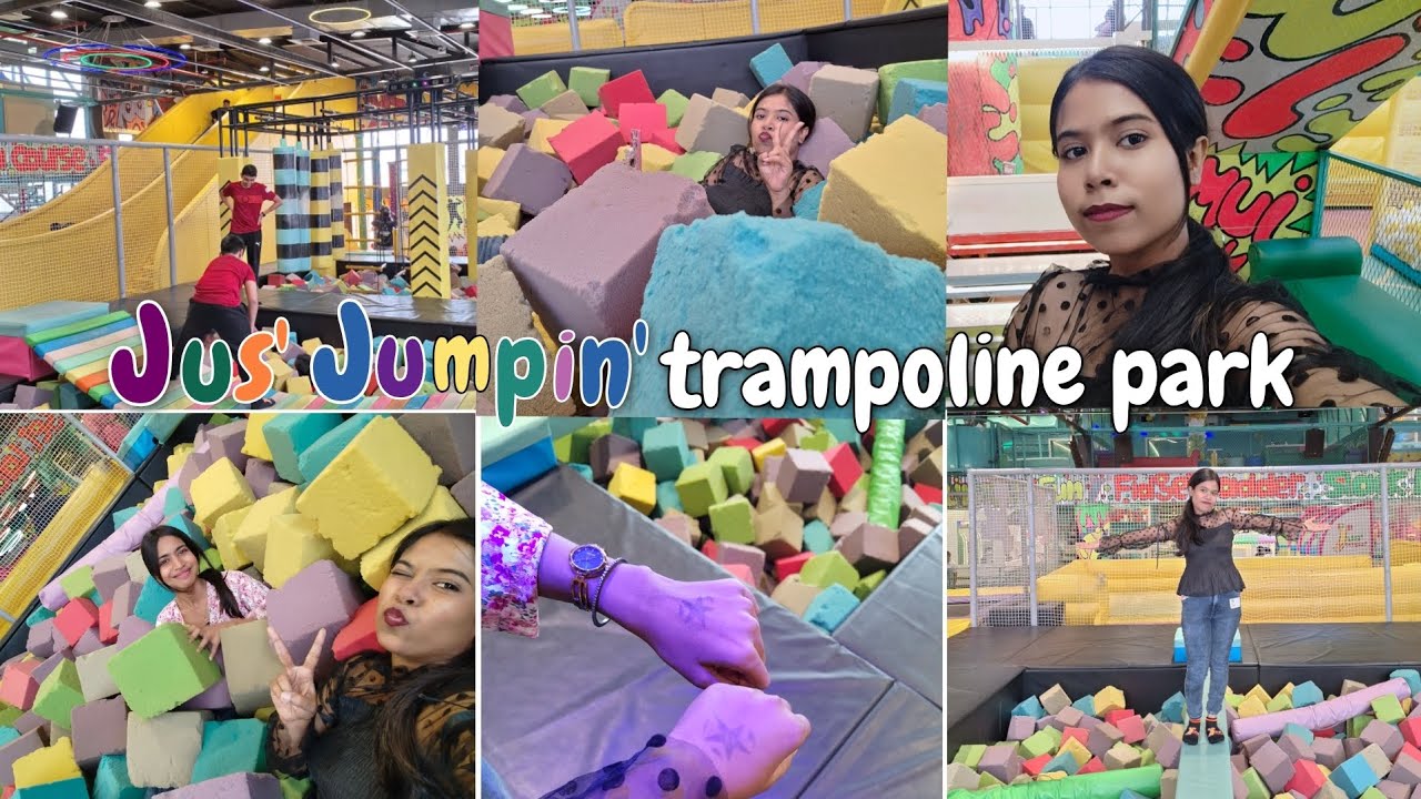 |БАТУТНЫЙ ПАРК JUS' JUMPIN' КАЛЬКУТТА|ИГРАЙТЕ В ЗАБАВНЫЕ ИГРЫ 🎯🤣|по 720 С ЧЕЛОВЕКА😨?|