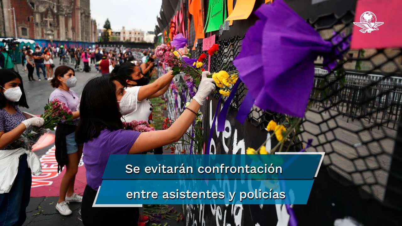 Gobierno apuesta por orden y paz en marchas del 8M