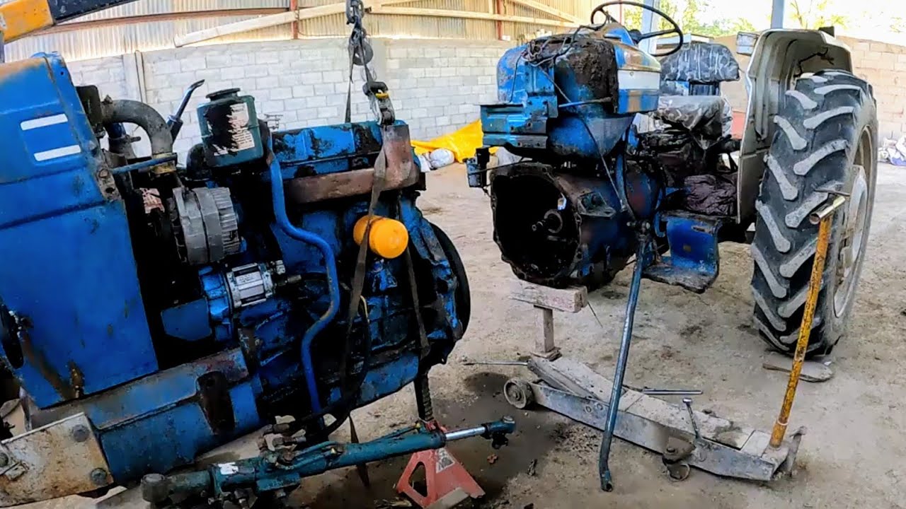 COMO SEPARAR EL MOTOR DE LA TRANSMISIÓN DE UN TRACTOR FORD 6600 !!! #agricultura #ford #tractor