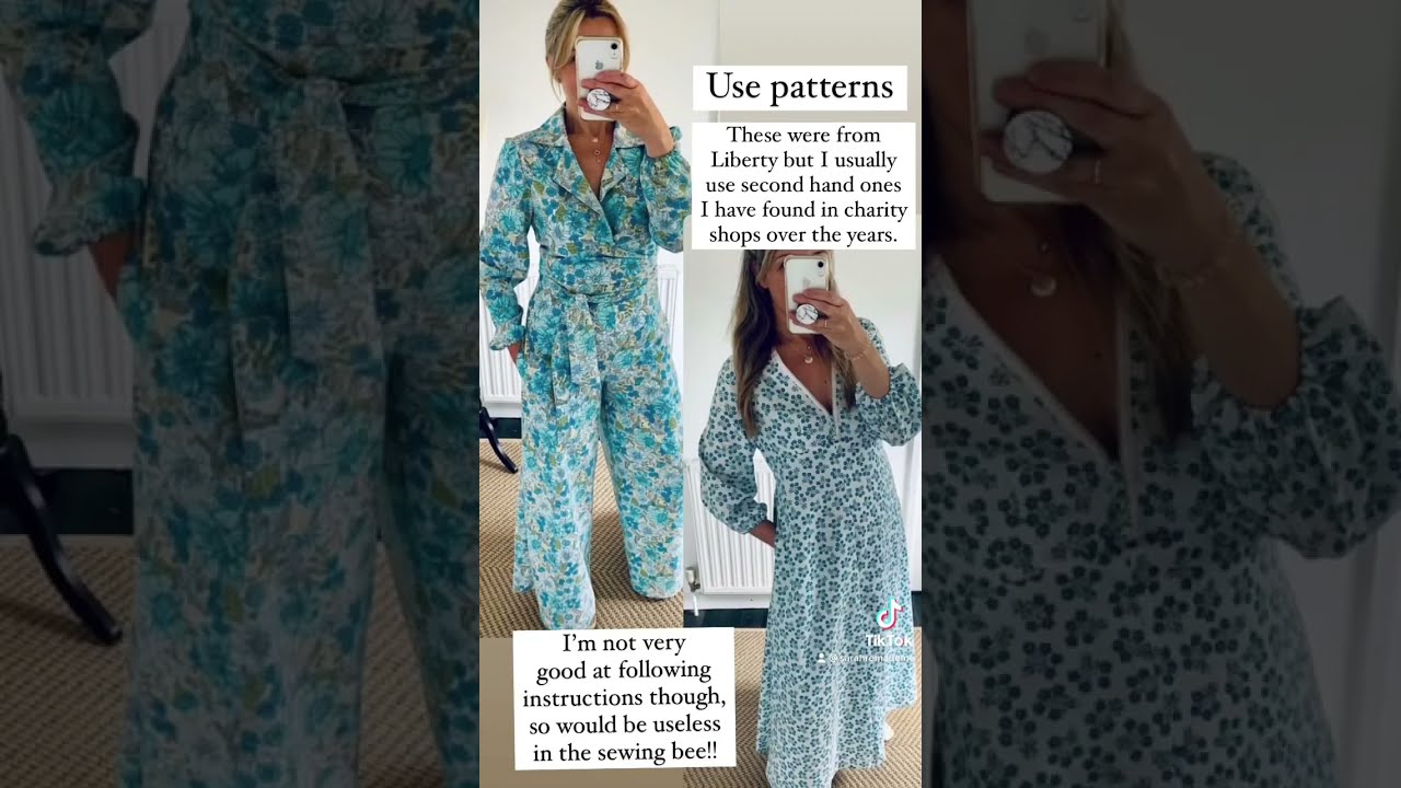 ♻️ Part 2 of my #upcycling projects #sewing #refashion #thrifting #reuse #sewingideas #redesign
