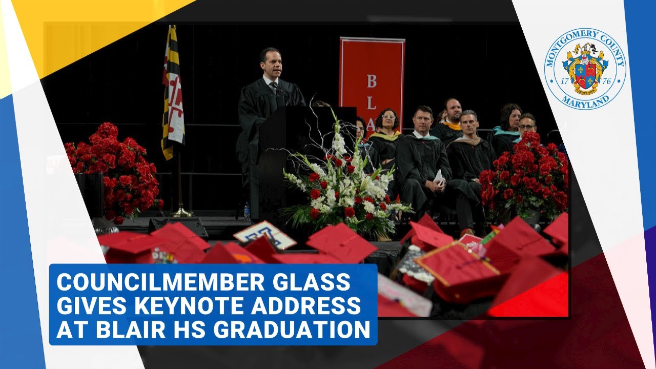 Councilmember Glass Delivers Keynote Address at Blair HS Graduation
