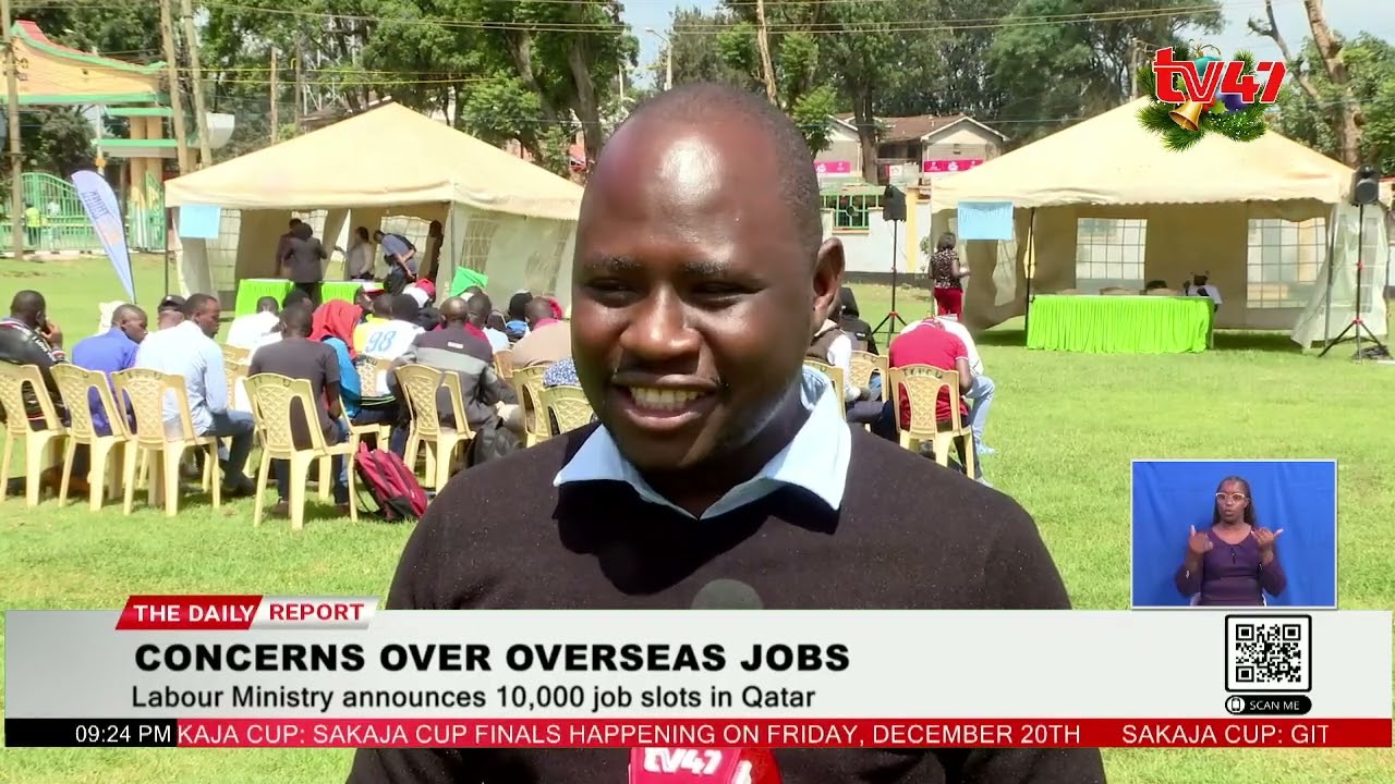 Hundreds Of Kenyans Flock Kabete National Polytechnic For Overseas Job Opportunities