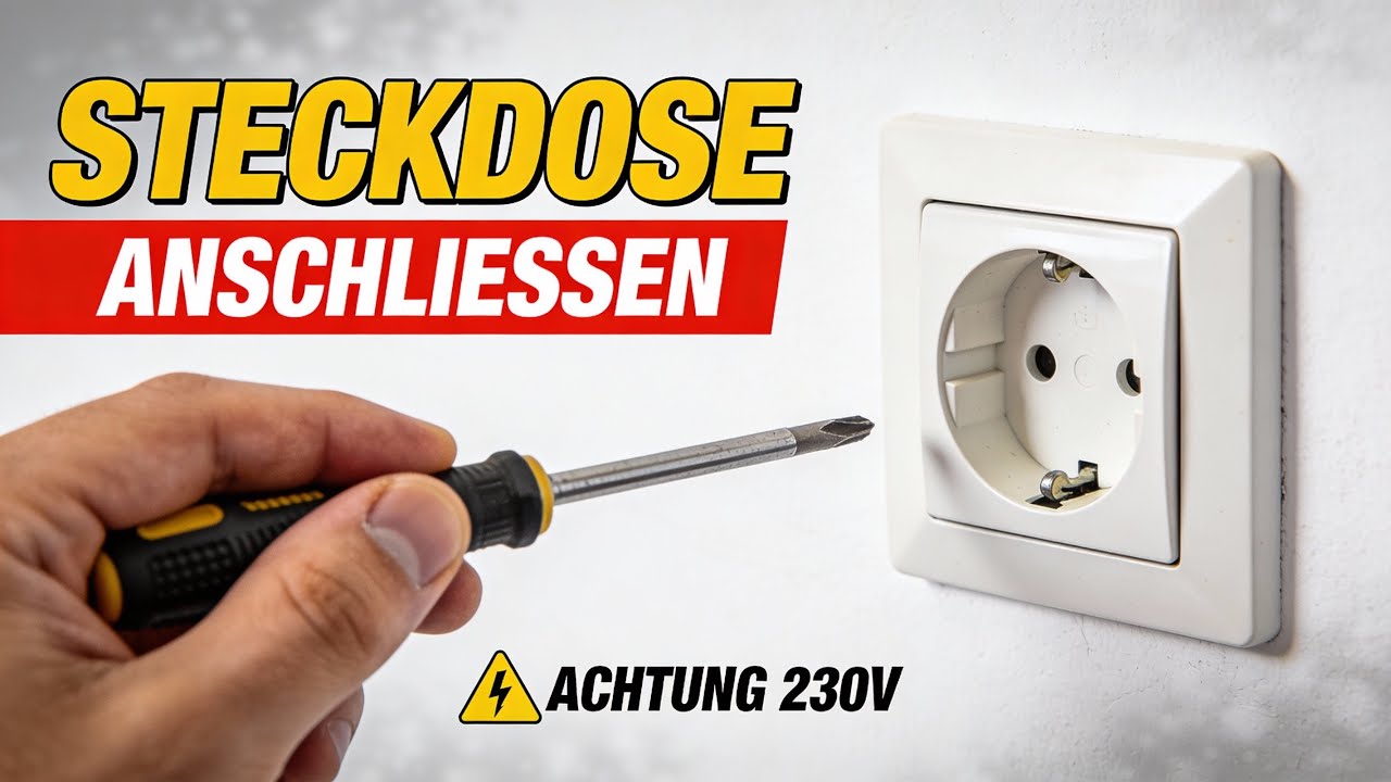 Steckdose anschließen: So einfach & 100% sicher! (DIY-Anleitung)