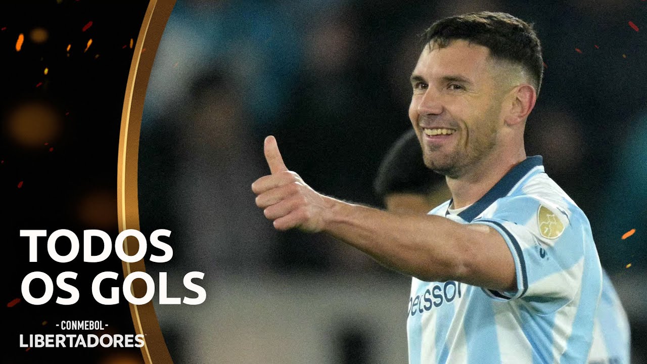 TODOS OS GOLS DE ADRIAN MART&Iacute;NEZ, DO RACING, NA CONMEBOL LIBERTADORES 2025