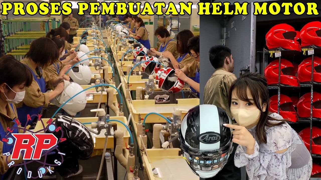 PERPADUAN TEKNOLOGI & TRADISI | BEGINI CARA HELM ARAI DAN SHOEI DIBUAT DENGAN PRESISI LUAR BIASA!