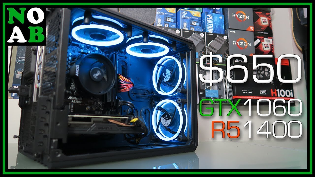 Building a $650 Gaming PC (Ryzen 5 1400 + GTX 1060, Mixed New/Used Parts)
