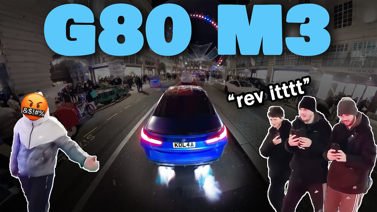 LOUDEST G80 M3 TERRORISES Central LONDON | POV & 360 Drifts and Flames 🔥• Valvetronic S58 Sound
