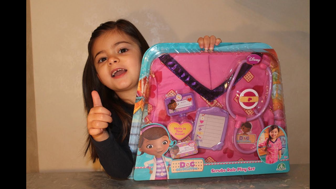 Dottoressa peluche set camice gioco scrubs set dress up doc McStuffins toys disney store