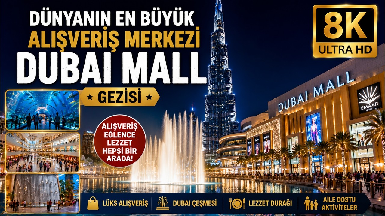 Dünyanın En Büyük Alışveriş Merkezi | Dubai Mall Gezisi