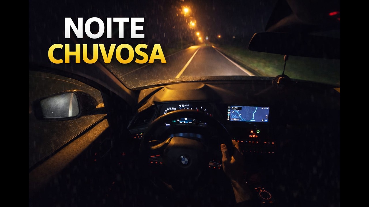 Dirigindo em uma Noite Chuvosa em Portugal 🌧️🚗 | POV